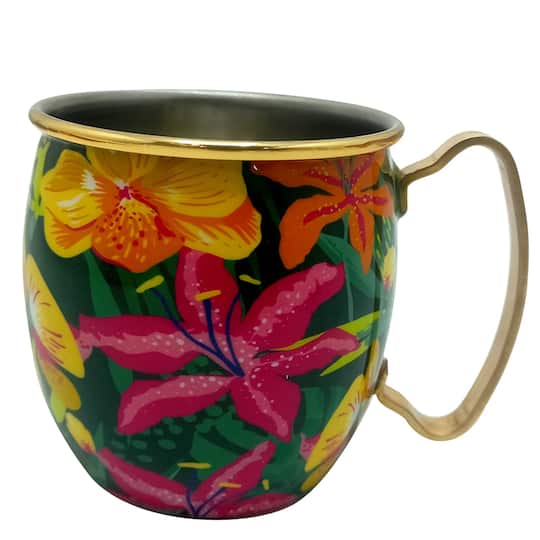 16oz. Floral Metal Mug by Ashland®